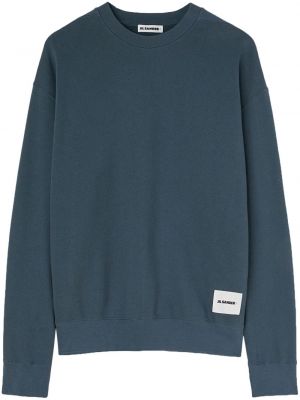 Bombažni pulover Jil Sander siva
