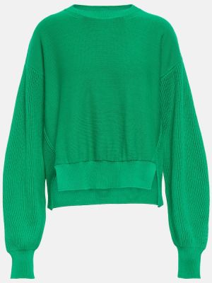 Pamučni džemper Stella Mccartney zelena