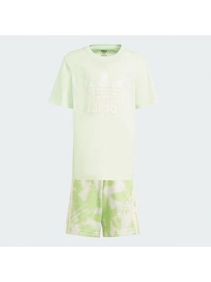 Survêtement à imprimé en jersey Adidas vert