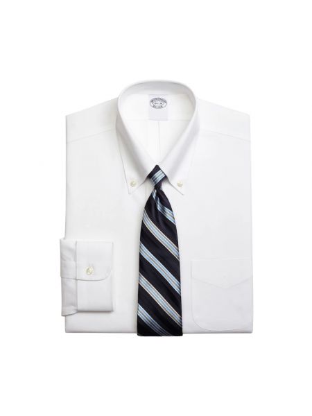 Hemd mit geknöpfter aus baumwoll mit button-down-kagen Brooks Brothers weiß