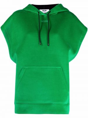 Jersey con capucha de tela jersey Msgm verde