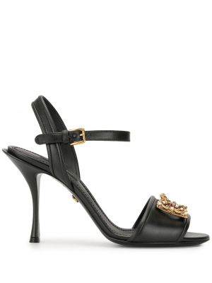 Sandalias con perlas Dolce & Gabbana negro