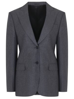 Серый шерстяной пиджак Maison Bohemique