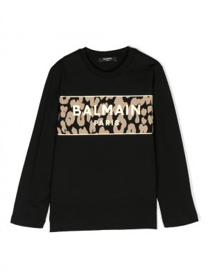 Hættetrøje for piger Balmain Kids sort