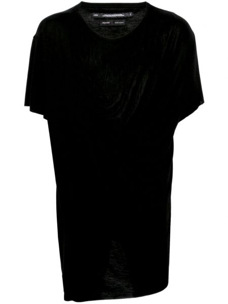T-shirt drapé Julius noir