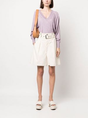 Džemperis ar v veida izgriezumu Isabel Marant violets