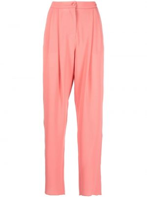 Pantaloni a vita alta Emporio Armani rosa