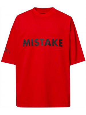 Bombažna majica A Better Mistake rdeča