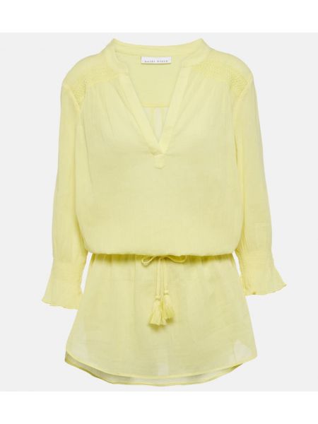 Vestido de algodón Heidi Klein amarillo