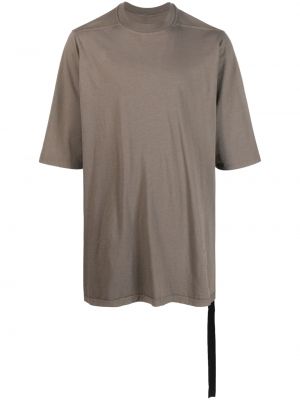 T-shirt en coton oversize Rick Owens Drkshdw gris