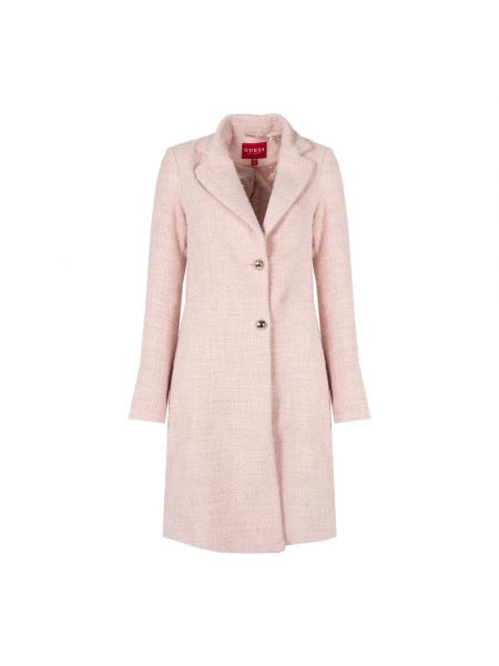 Eleganter einreihiger mantel Guess pink