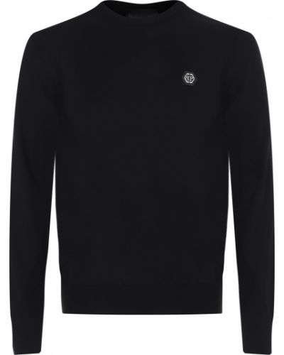 Шерстяной свитер Philipp Plein черный