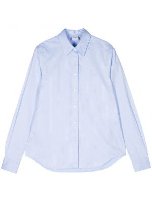 Chemise en coton à rayures Aspesi bleu