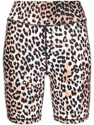 Leopard trykt shorts The Upside brun