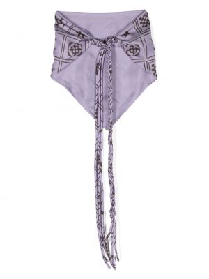 Pletený šál Nanushka fialový
