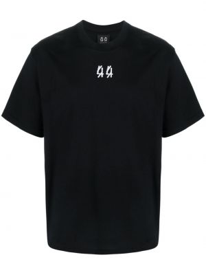 Majica s potiskom 44 Label Group črna