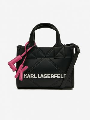 Csillag mintás kézitáska Karl Lagerfeld - fekete
