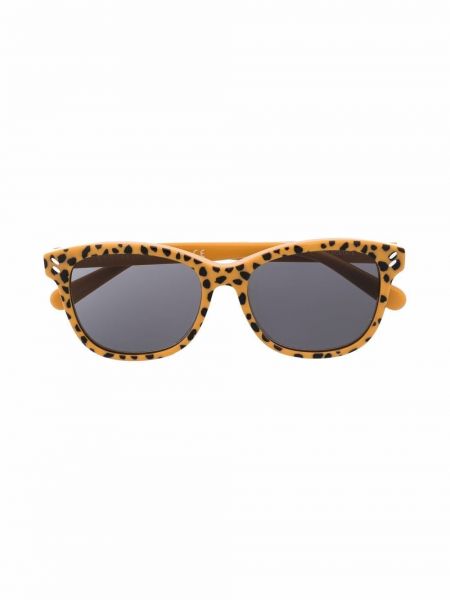 Leopard trykt briller for jenter Stella Mccartney Eyewear gul