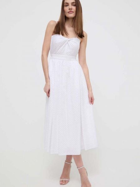 Біла сукня міді Karl Lagerfeld