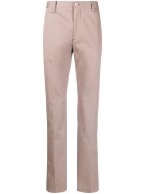 Puuvillased sirged püksid Etro roosa