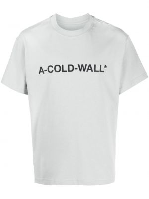 T-shirt con stampa A-cold-wall* grigio
