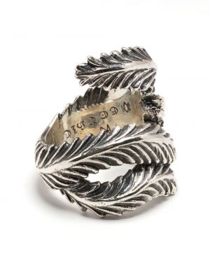 Prsten z peří Yohji Yamamoto stříbrný