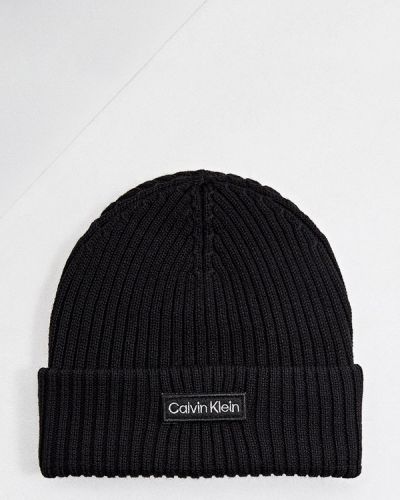 Шапка Calvin Klein, черная