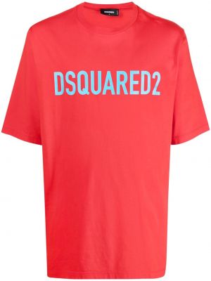 Bombažna majica s potiskom Dsquared2