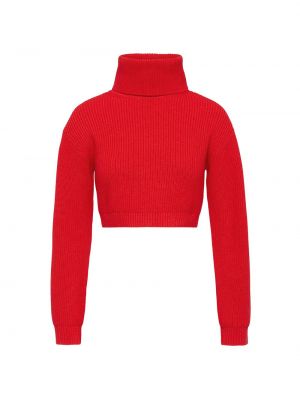 Укороченный свитер из кашемира с высоким воротником Scanlan Theodore красный