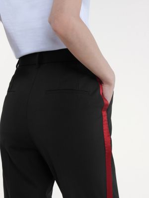 Pantalones rectos ajustados Dolce&gabbana negro