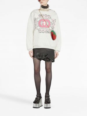 Dygsniuotas raštuotas džemperis Gucci