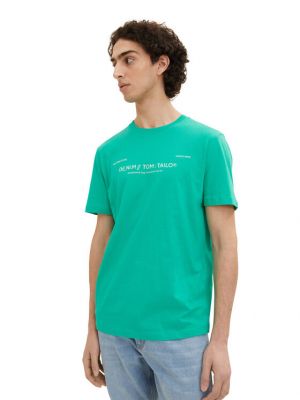T-shirt Tom Tailor Denim verde