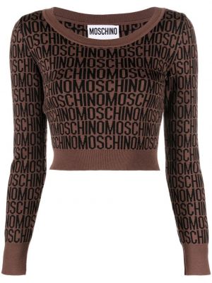 Пуловер с принт Moschino