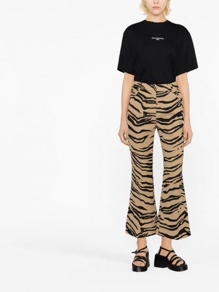 Žakárové kalhoty s tygřím vzorem Stella Mccartney