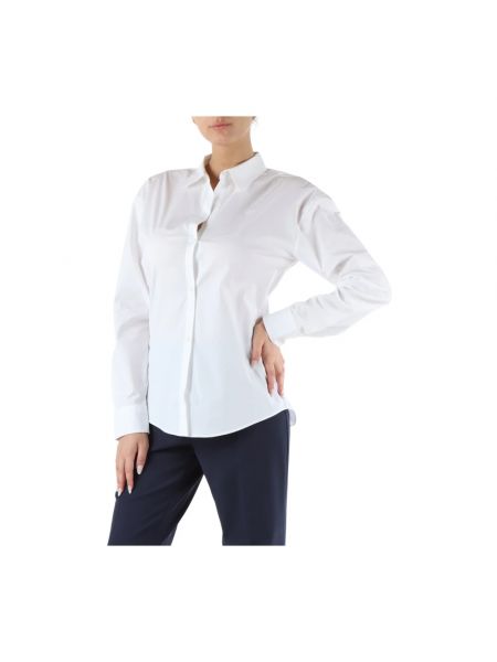 Camisa de algodón Hugo Boss blanco