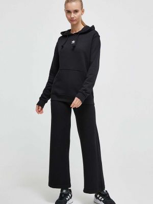 Bluza z kapturem bawełniana Adidas Originals czarna