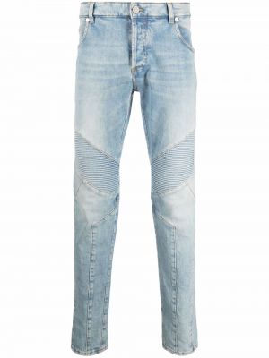 Tapered fit jeans Balmain blå