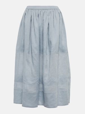 Plisovaná midi sukňa Joseph modrá