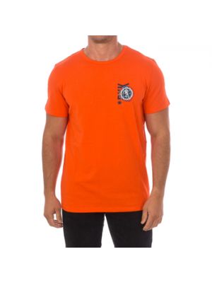 Koszulka z krótkim rękawem Bikkembergs pomarańczowa