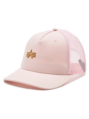 Cappello con visiera Alpha Industries rosa