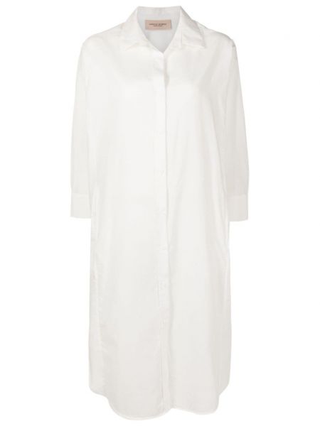 Bavlněné dlouhé šaty Adriana Degreas bílé