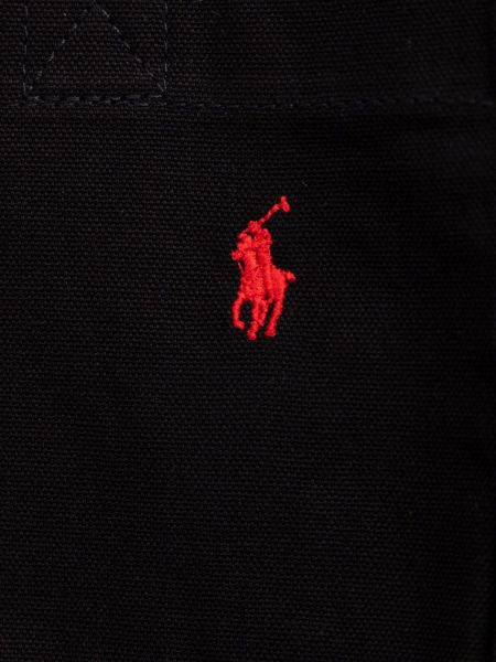 Bavlněná kabelka Polo Ralph Lauren černá