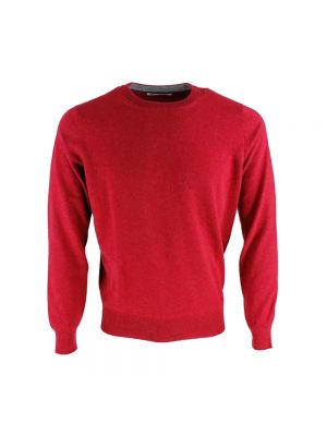 Sweter z kaszmiru Brunello Cucinelli czerwony