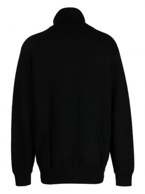 Merinowolle woll pullover Maharishi schwarz