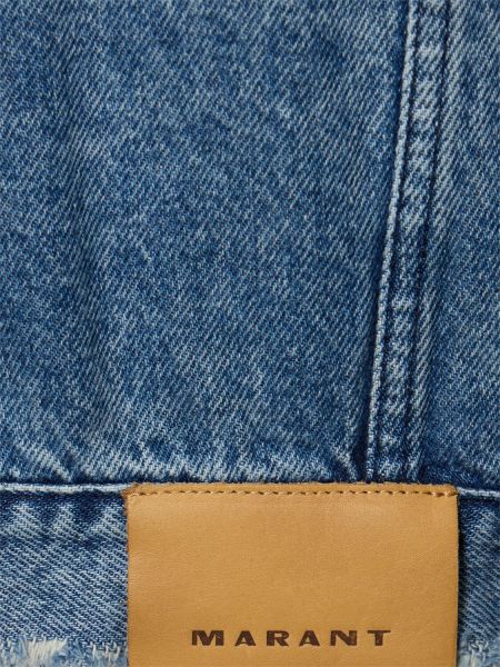 Pamučna traper jakna Marant plava