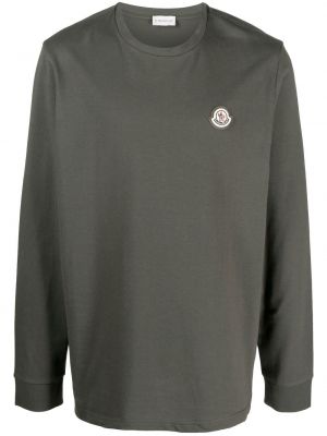 Långärmad t-shirt Moncler grön