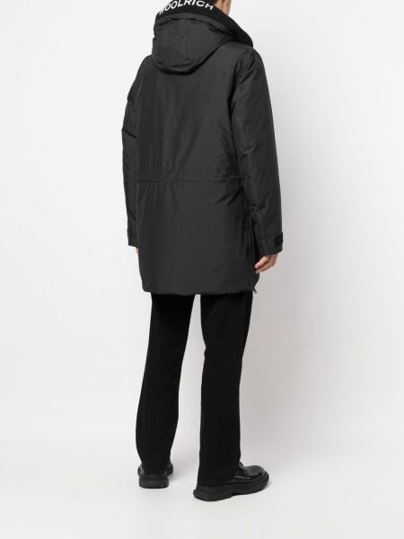 Kabát s kapucí Woolrich černý