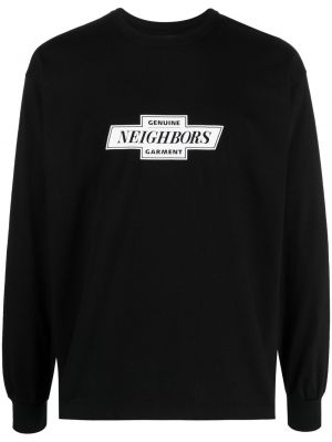 Bluza z nadrukiem z okrągłym dekoltem Neighborhood czarna