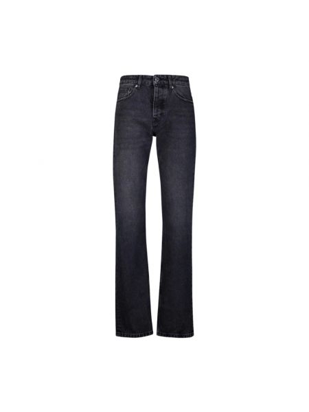 Czarne proste jeansy Ami Paris