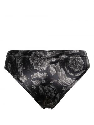 Satynowe majtki z nadrukiem Versace